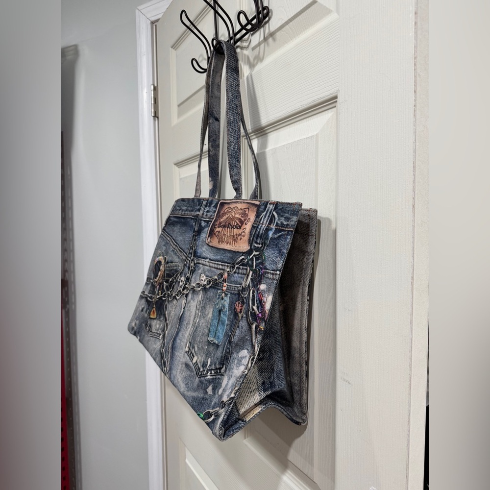 Acne studios Trompe L'oeil Cotton-Canvas Tote Bag $1063 NEW without tags - Picture 10 of 15